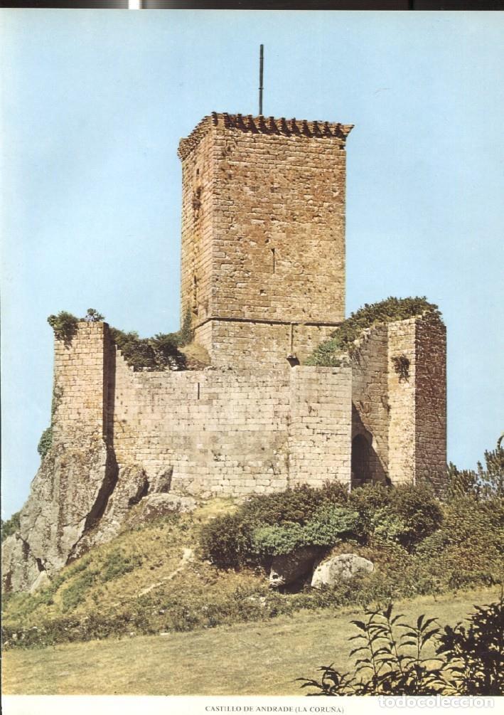 Postales: Lamina Castillos de Espa&ntilde;a: Castillo de Andrade (La Coru&ntilde;a) - Varios
