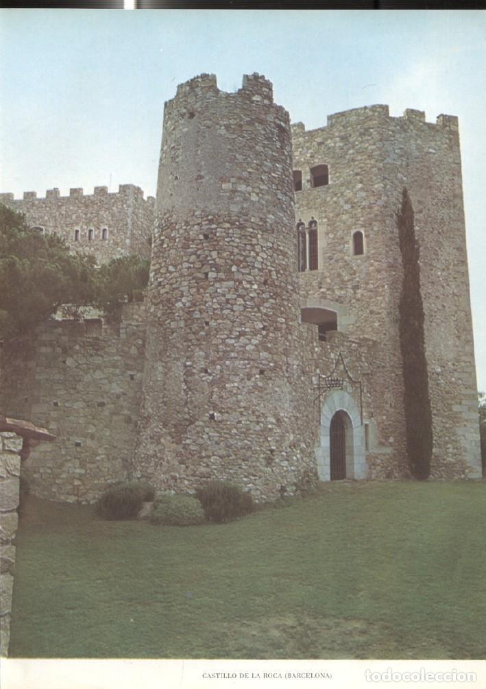 Postais: Lamina Castillos de Espa&ntilde;a: Castillo de La Roca (Barcelona) - Varios