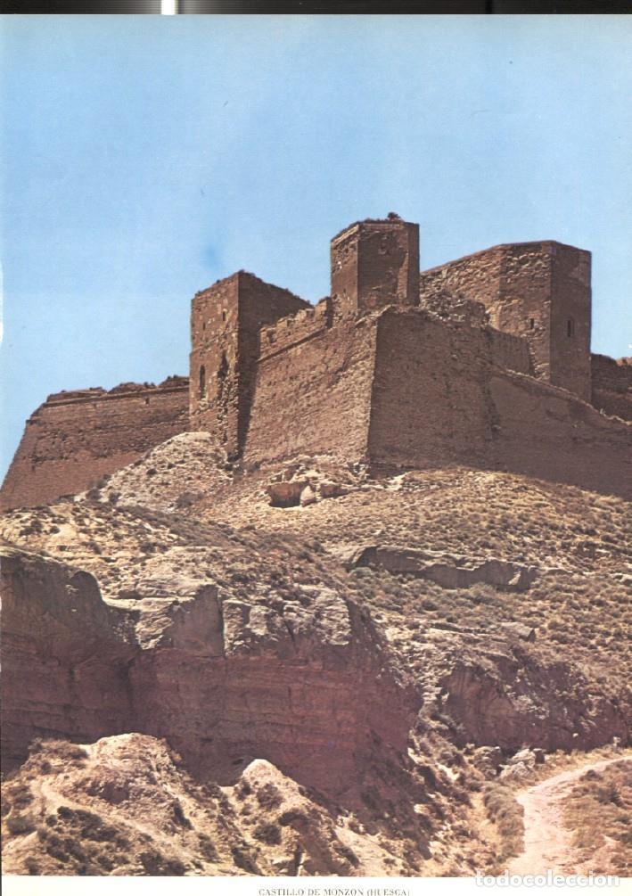 Cartoline: Lamina Castillos de Espa&ntilde;a: Castillo de Monzon (Huesca) - Varios