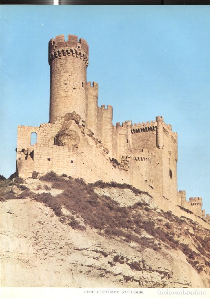 Postcards: Lamina Castillos de Espa&ntilde;a: Castillo de Pe&ntilde;afiel (Valladolid) - Varios