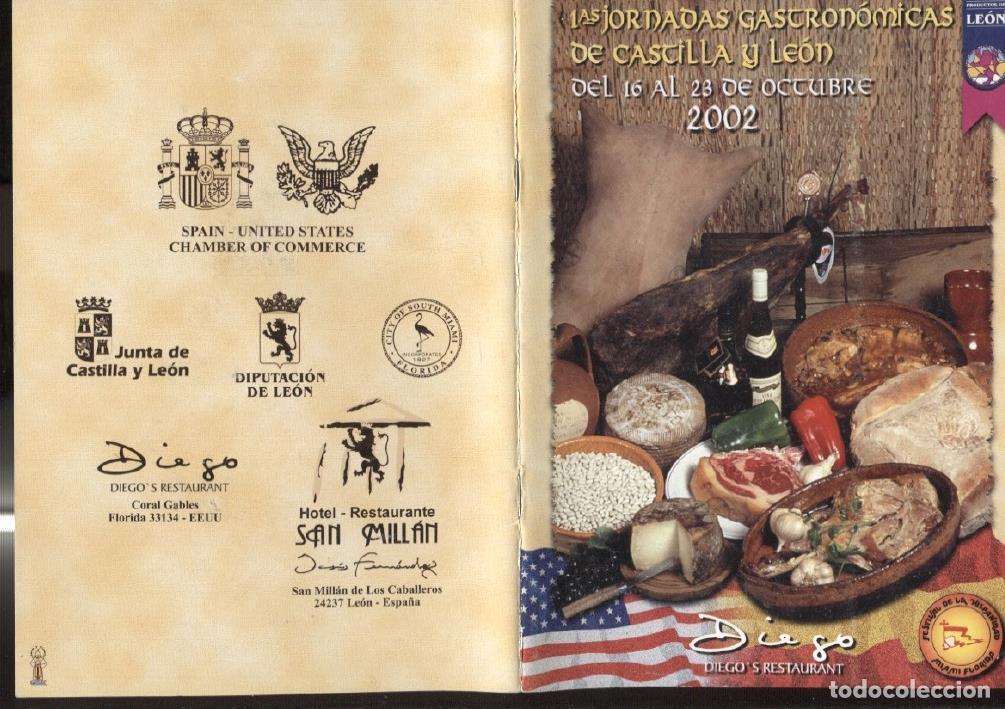 Postcards: Folleto 1&ordf; jornadas gastronomicas de Castilla y leon 2002 - Varios