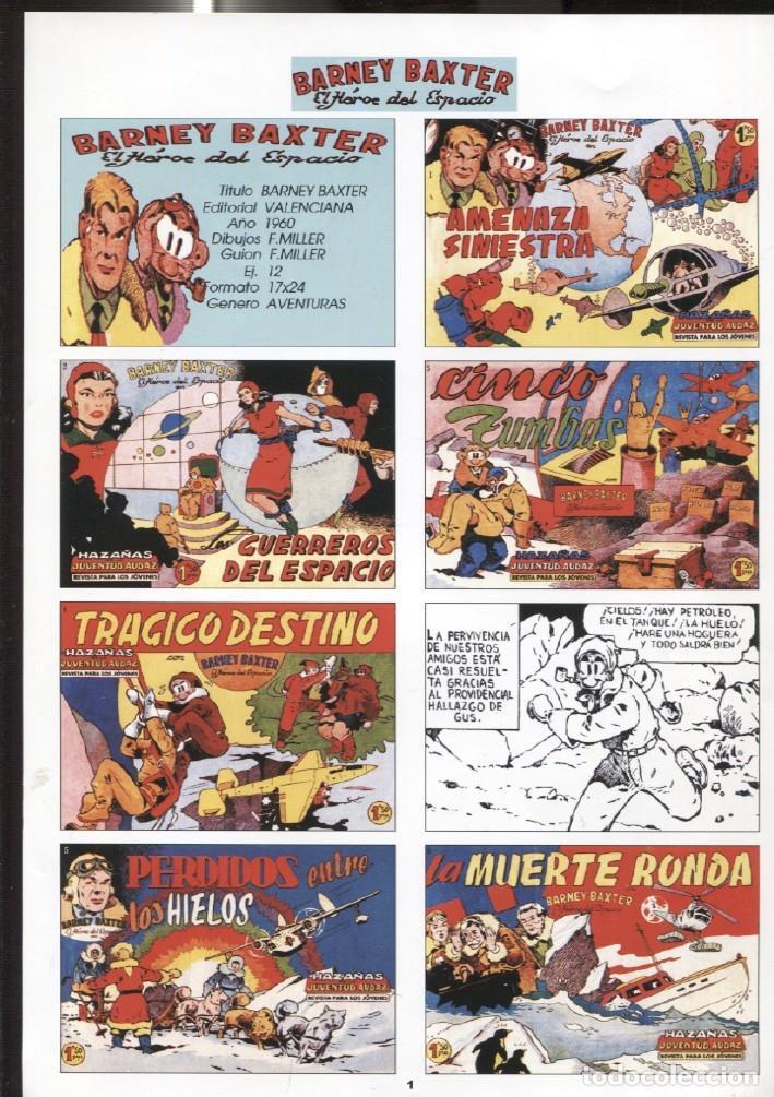 Postcards: DIN 4 con montaje portadas del comic: Barney Baxter modelo 2 - Varios