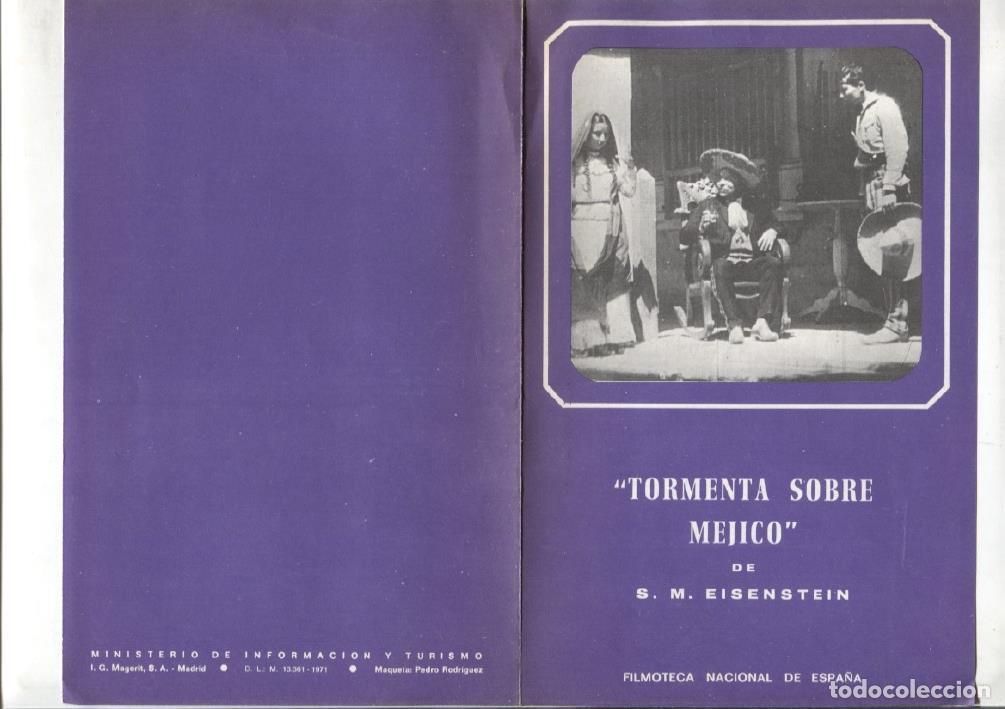 Postcards: Filmoteca Nacional de Espa&ntilde;a: folleto Tormenta sobre Mejico de S.M.Eisenstein - Varios