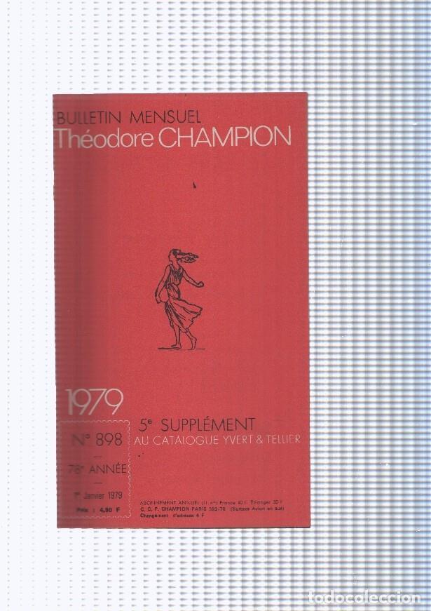 Postcards: Bulletin Mensuel Theodore Champion numero 898 de 1979 - NULL