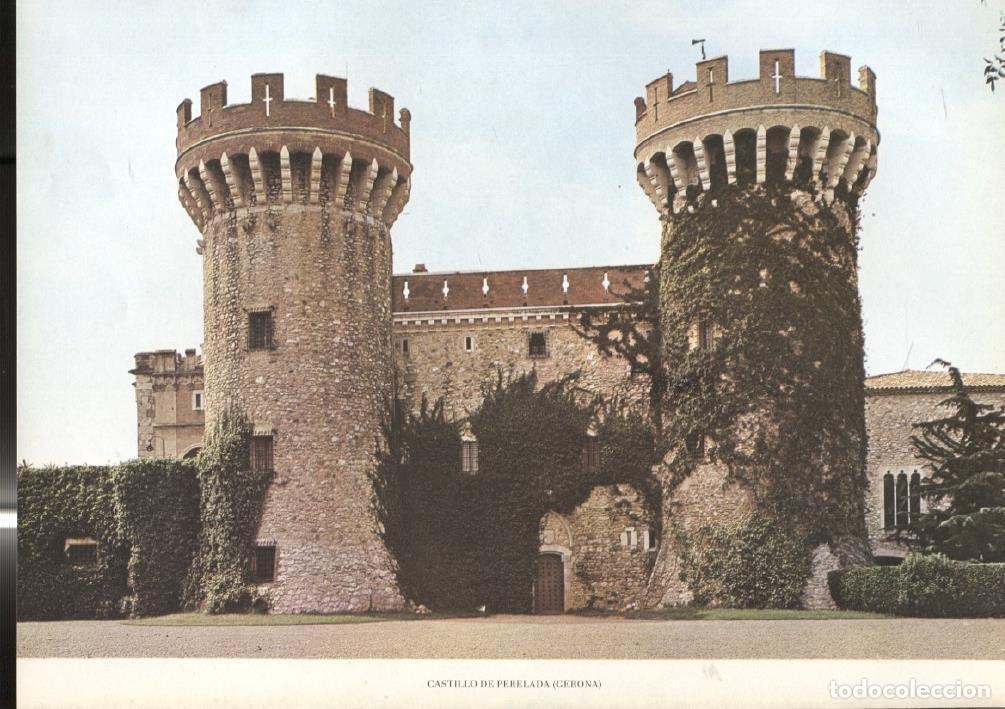 Postais: Lamina Castillos de Espa&ntilde;a: Castillo de Perelada (Gerona) - Varios
