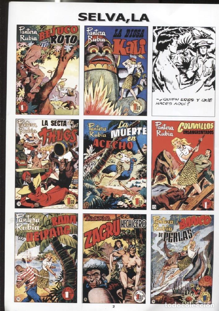 Postcards: DIN 4 con montaje portadas de comic dedicados a La Selva, modelo 1 - Varios