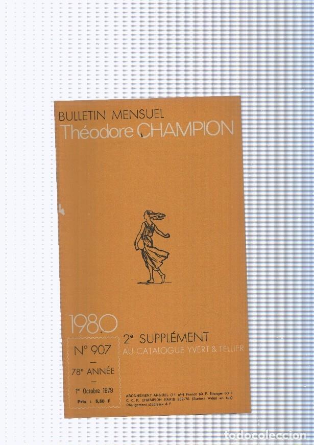 Postcards: Bulletin Mensuel Theodore Champion numero 907 de 1980 - NULL