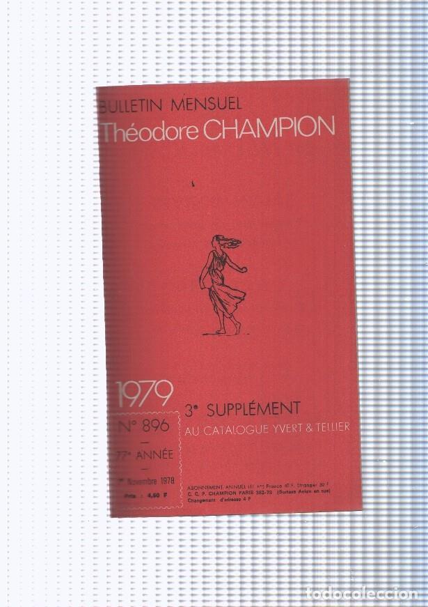 Postcards: Bulletin Mensuel Theodore Champion numero 896 de 1979 - NULL