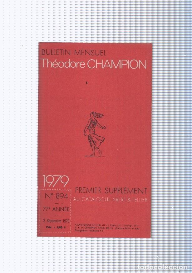 Postais: Bulletin Mensuel Theodore Champion numero 894 de 1978 - NULL