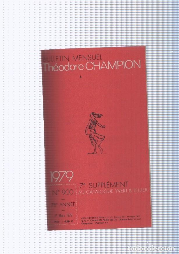 Postais: Bulletin Mensuel Theodore Champion numero 900 de 1979 - NULL