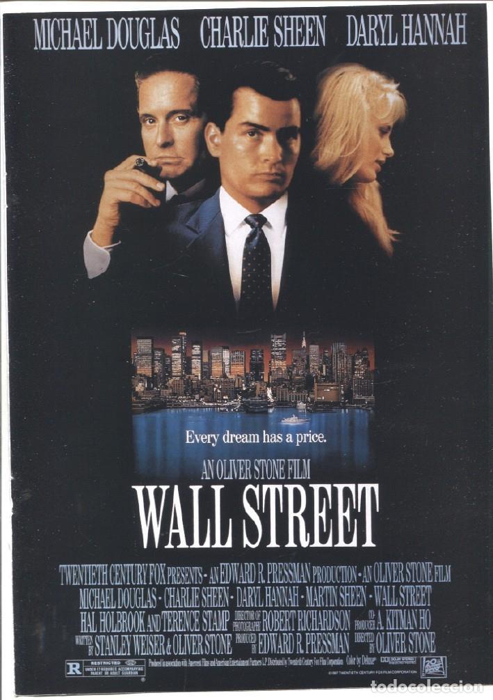 Postais: Caratula cine: Wall Street - Varios