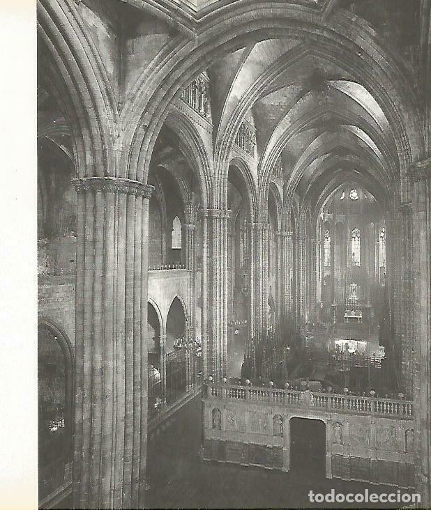 Postais: LAMINA 4392-05: Interior de la Catedral de Barcelona - Josep Pla
