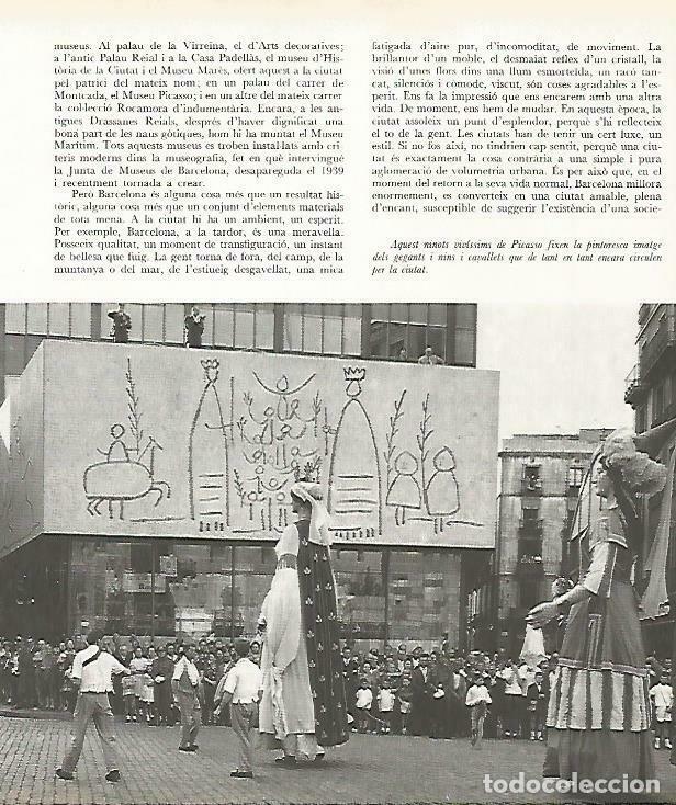 Postales: LAMINA 4392-09: Mural de Picasso en el Colegio de Arquitectos de Barcelona - Josep Pla