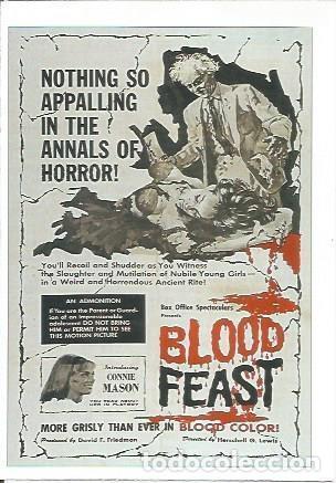 Cartes Postales: Miniposter 0998: Blood Feast - Varios
