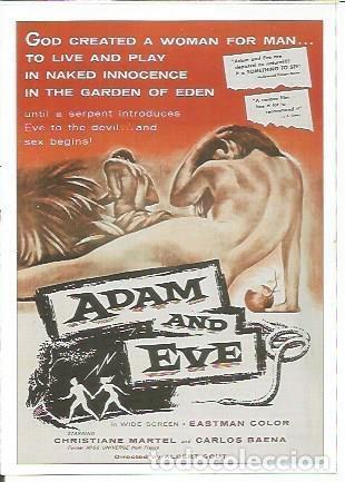 Postales: Miniposter 0840: Adan y Eva - Varios - Foto 1