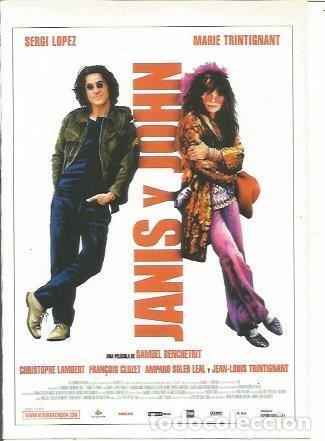 Postales: Miniposter 0085: Janis y John - Varios - Foto 1