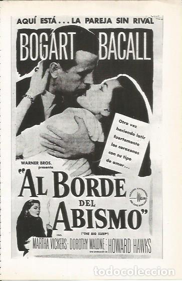 Postais: LAMINA 25049: Cartel de Al borde del Abismo - Varios