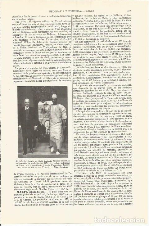 Postkarten: LAMINA ESPASA 36585: El teniente Moussa Traore, jefe de Estado de Mali - Varios