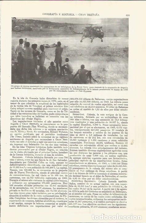 Postkarten: LAMINA ESPASA 36570: Operaciones de la Royal Navy en Anguila - Varios