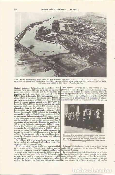 Postkarten: LAMINA ESPASA 36565: Vista aerea del puerto de Le Havre, Francia - Varios