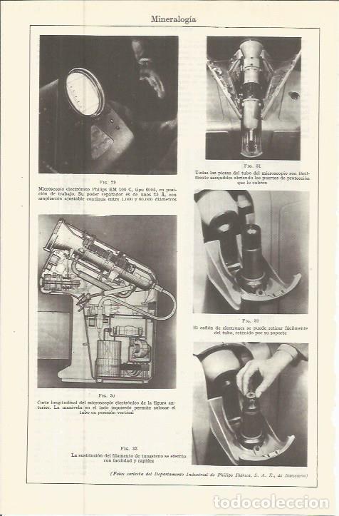 Postais: LAMINA ESPASA 36609: Microscopios del Departamento Industrial de Philips Iberica en Barcelona - Vari
