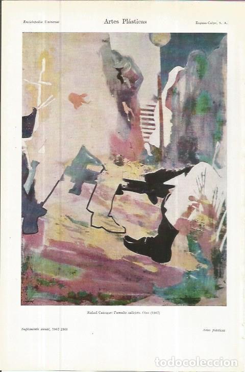 Postcards: LAMINA ESPASA 36707: Tumulto callejero, por Rafael Canogar - Varios