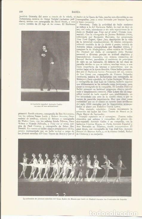 Postales: LAMINA ESPASA 36518: Antonio Gades y el Ballet de Moscu - Varios
