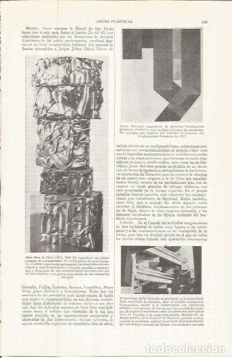 Postkarten: LAMINA ESPASA 36703: Escultura Bob, por Cesar y Construccion abstracta, por Reichert - Varios