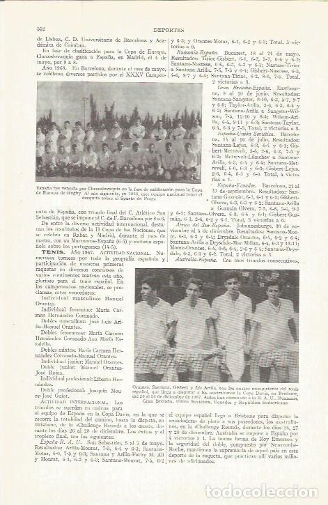 Cartes Postales: LAMINA ESPASA 36733: Los tenistas Orantes, Santana, Gisbert y Lis Arilla - Varios