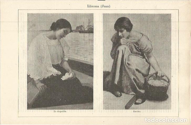 Postkarten: LAMINA ESPASA 36371: La despedida y Gaviota, por Juan Llimona - Varios