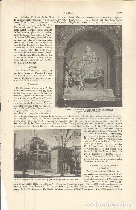 Postais: LAMINA ESPASA 36469: Iglesia de las Maravillas en Madrid - Varios