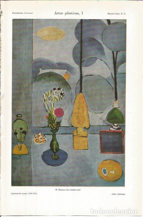 Postales: LAMINA ESPASA 36487: La ventana azul, por H. Matisse - Varios
