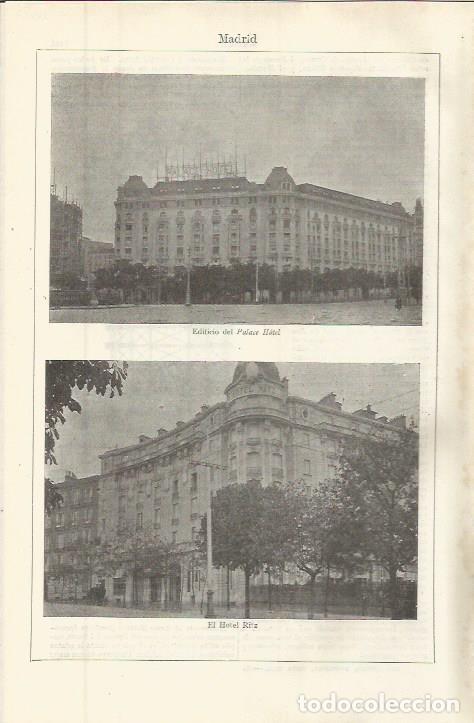 Postais: LAMINA ESPASA 36453: Hotel Ritz y Palace Hotel en Madrid - Varios