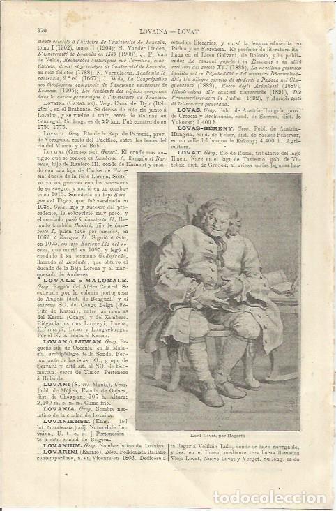 Postcards: LAMINA ESPASA 36412: Lord Lovat, por Hogarth - Varios