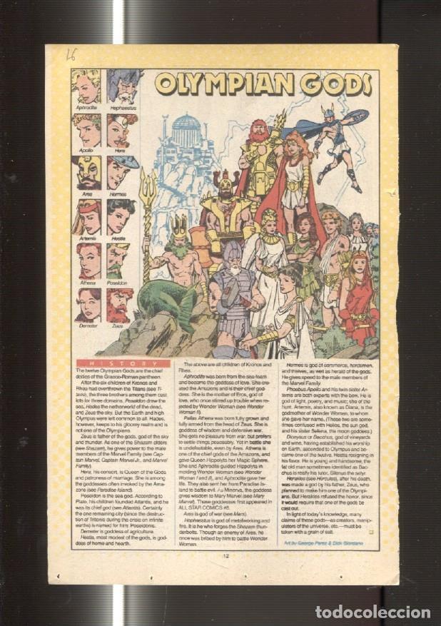 Postkarten: Ficha personaje DC Comics numero 016: Olympian Gods y Ocean Master - VARIOS