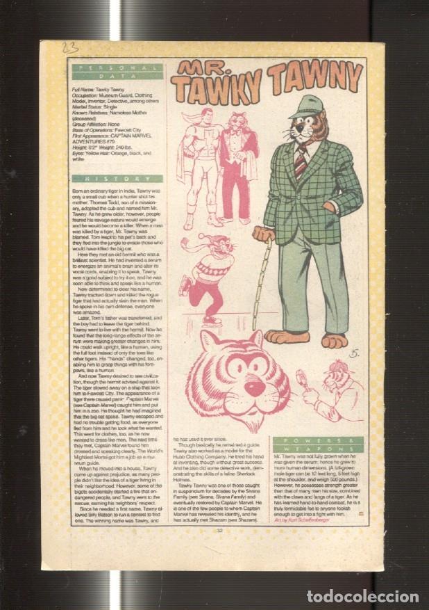 Cartes Postales: Ficha personaje DC Comics numero 023: Mr. Tawky Tawny y Mr. Mxyzptlk - VARIOS