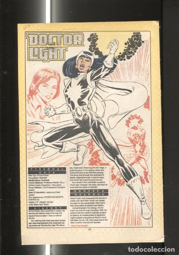 Postkarten: Ficha personaje DC Comics numero 060: Doctor Light y Doctor Light - VARIOS