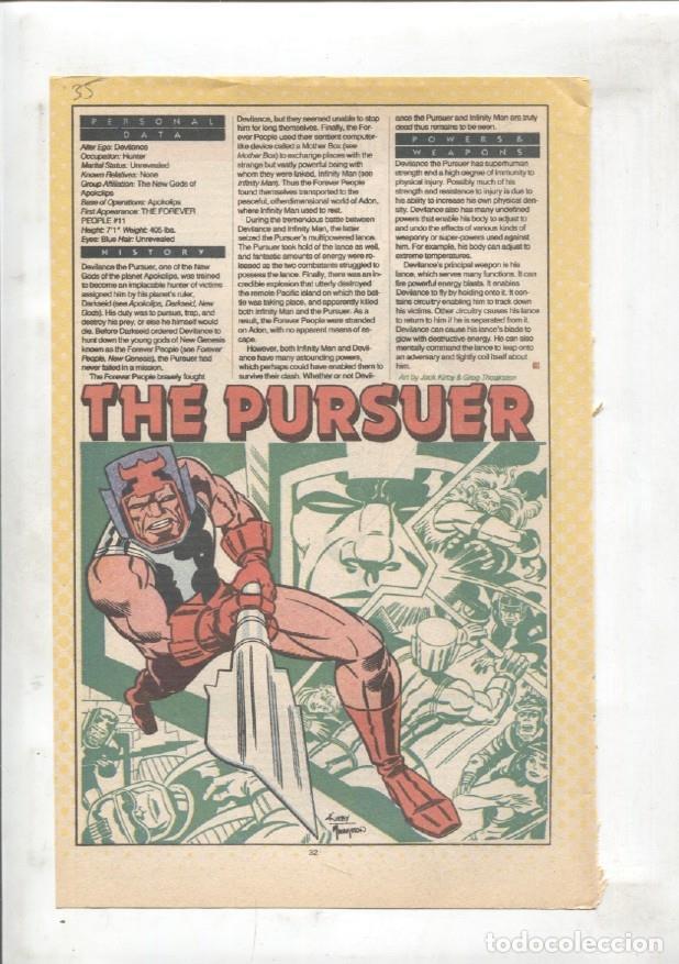 Postkarten: Ficha personaje DC Comics numero 035: The Pursuer y Punch & Jewelee - VARIOS