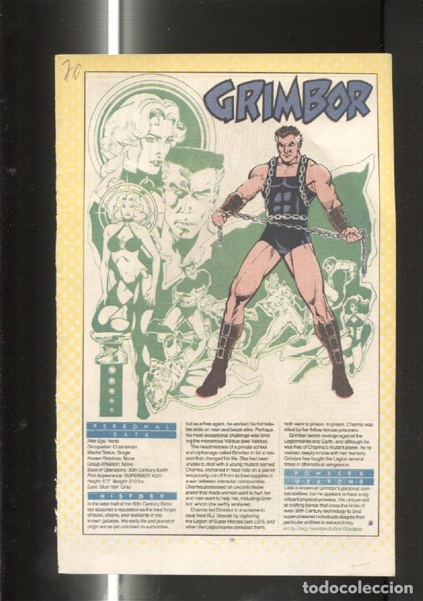 Postcards: Ficha personaje DC Comics numero 070: Grimbor y Grim Ghost - VARIOS