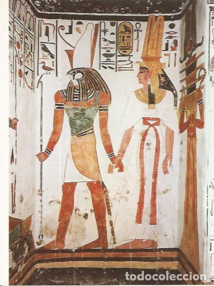 Cartes Postales: LAMINA 25271: Retrato de Nefertari. Tumba de Egipto - Varios
