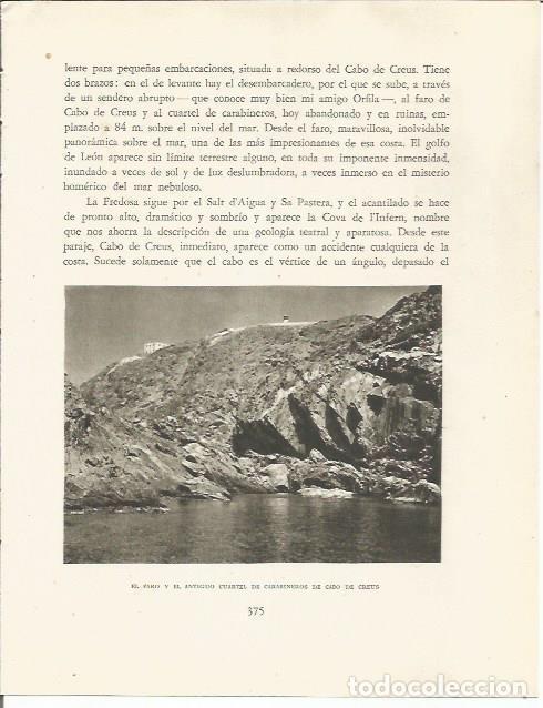 Cartoline: LAMINA 25248: Faro y cuartel de carabineros en el Cabo de Creus - Josep Pla