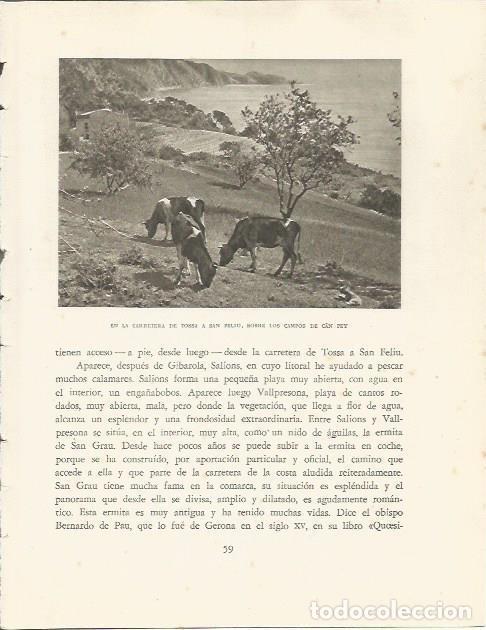 Postcards: LAMINA 25110: Carretera entre Tossa y Sant Feliu de Guixols - Josep Pla