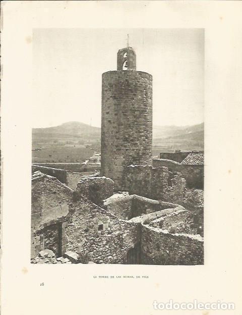 Cartes Postales: LAMINA 25186: Torre de las Horas en Pals - Josep Pla
