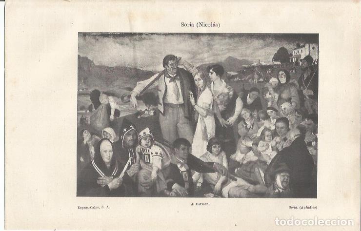 Cartes Postales: LAMINA ESPASA 37091: Al Carmen, por Nicolas Soria - Varios