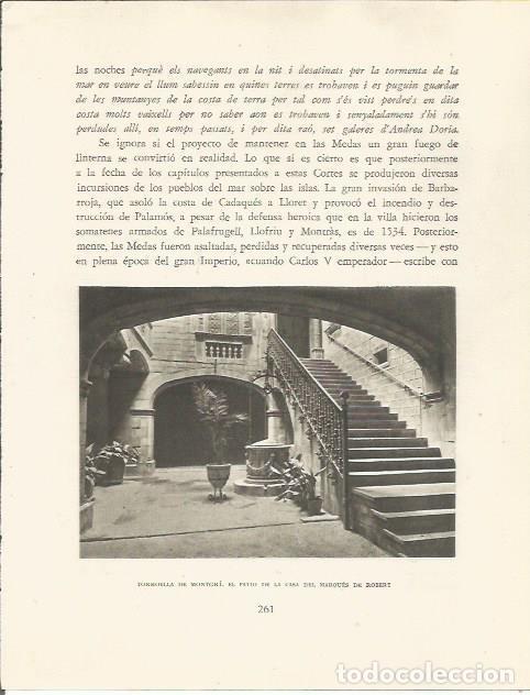 Postkarten: LAMINA 25195: Patio de la casa del Marques de Robert en Torroella de Montgri - Josep Pla