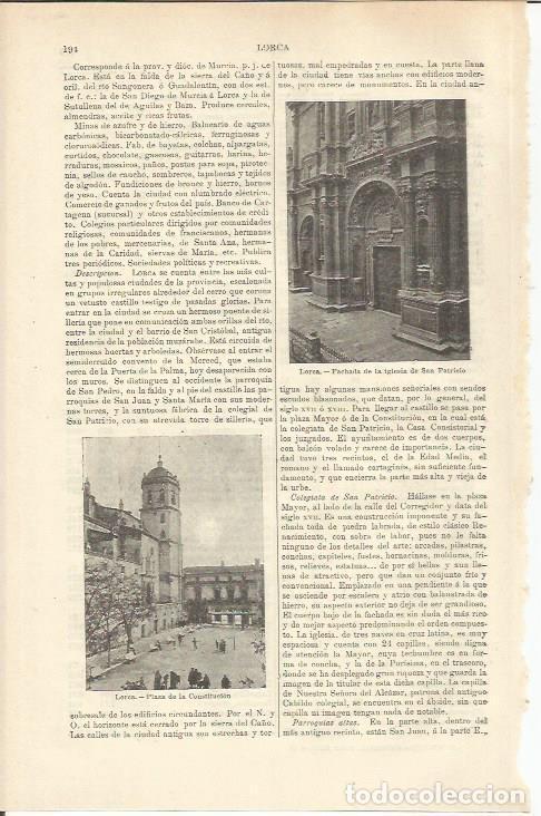 Cartoline: LAMINA ESPASA 37150: Plaza de la Constitucion de Lorca, Murcia - Varios