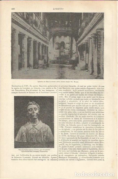 Postkarten: LAMINA ESPASA 37164: Iglesia de San Lorenzo en Roma - Varios