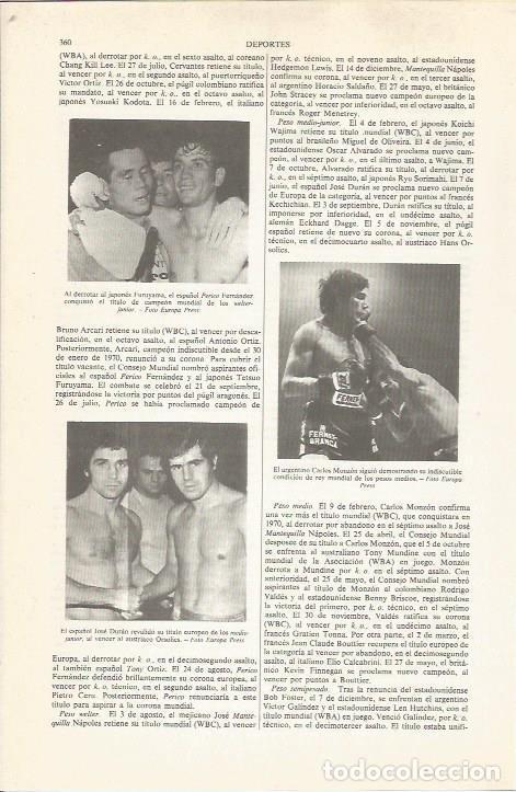 Cartes Postales: LAMINA ESPASA 36787: Los boxeadores Jose Duran y Perico Fernandez - Varios