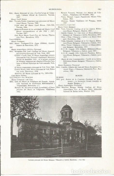 Postales: LAMINA ESPASA 36902: Museo Balaguer en Vilanova i la Geltru, Barcelona - Varios