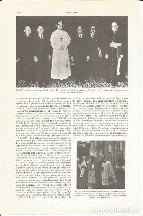 Cartoline: LAMINA ESPASA 36933: Pablo VI con representantes de Vietnam - Varios